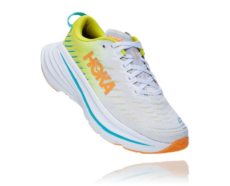 Hoka One One Bondi X Mulher - Tenis Caminhada Branco / Rosa | PT-xM8bbKx